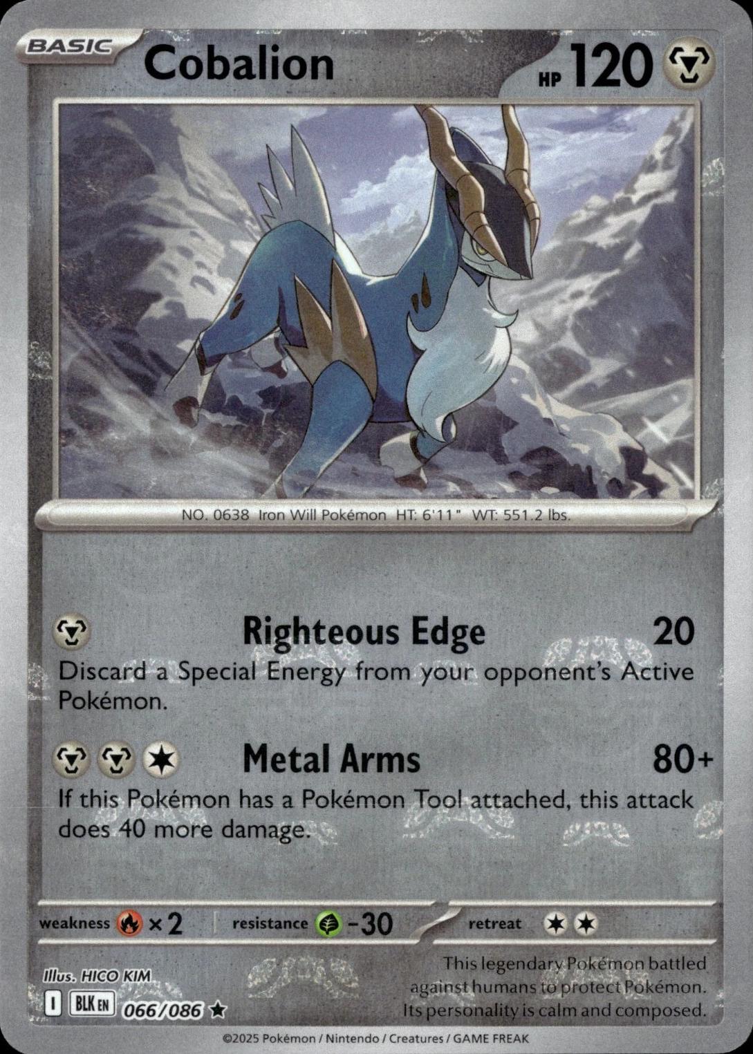 Black Bolt Cobalion [Poke-Ball] Pokémon card